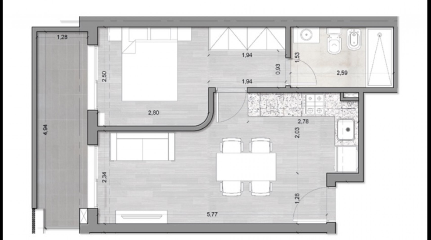 VENTA | 1 DORMITORIO | RICCHERI 763